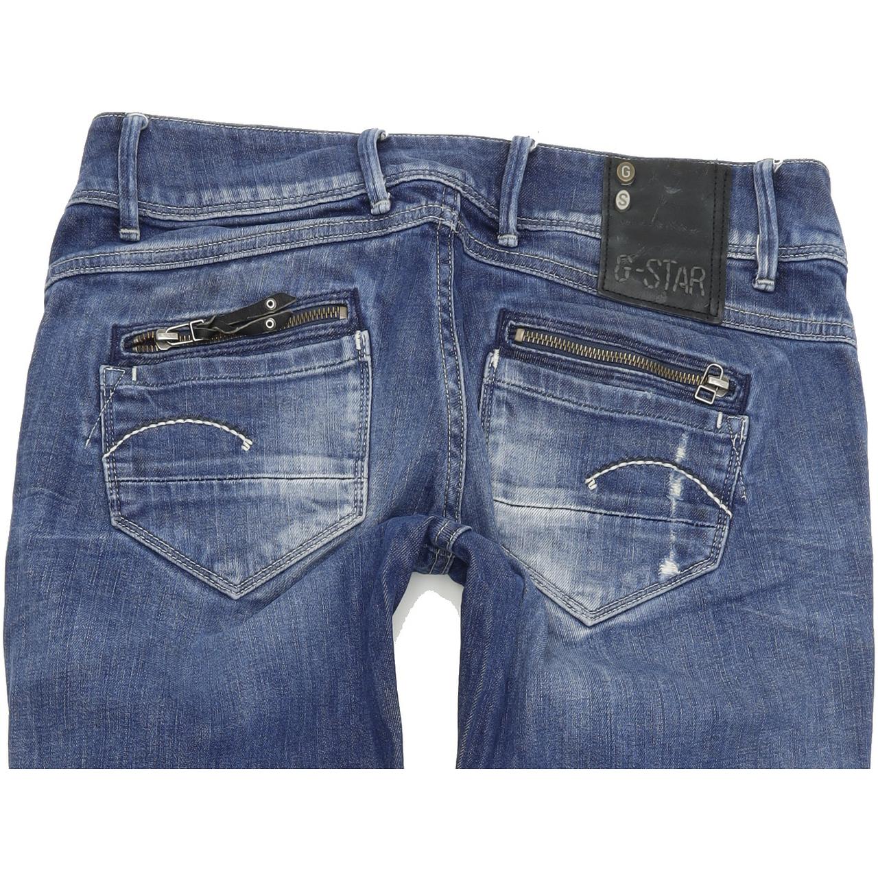 G-Star Fender Women Blue Skinny Slim Stretch Jeans W29 L32
