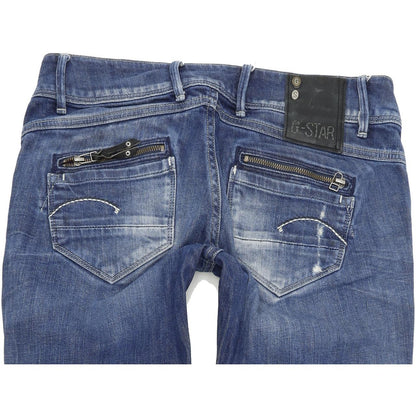 G-Star Fender Women Blue Skinny Slim Stretch Jeans W29 L32