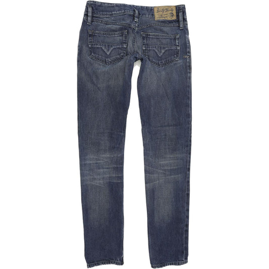 Diesel Matic 008UJ Women Blue Straight Slim Jeans W27 L32