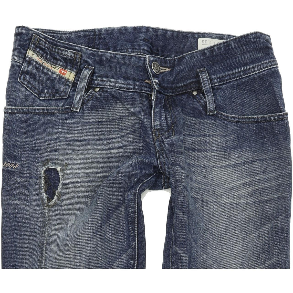 Diesel Matic 008UJ Women Blue Straight Slim Jeans W27 L32