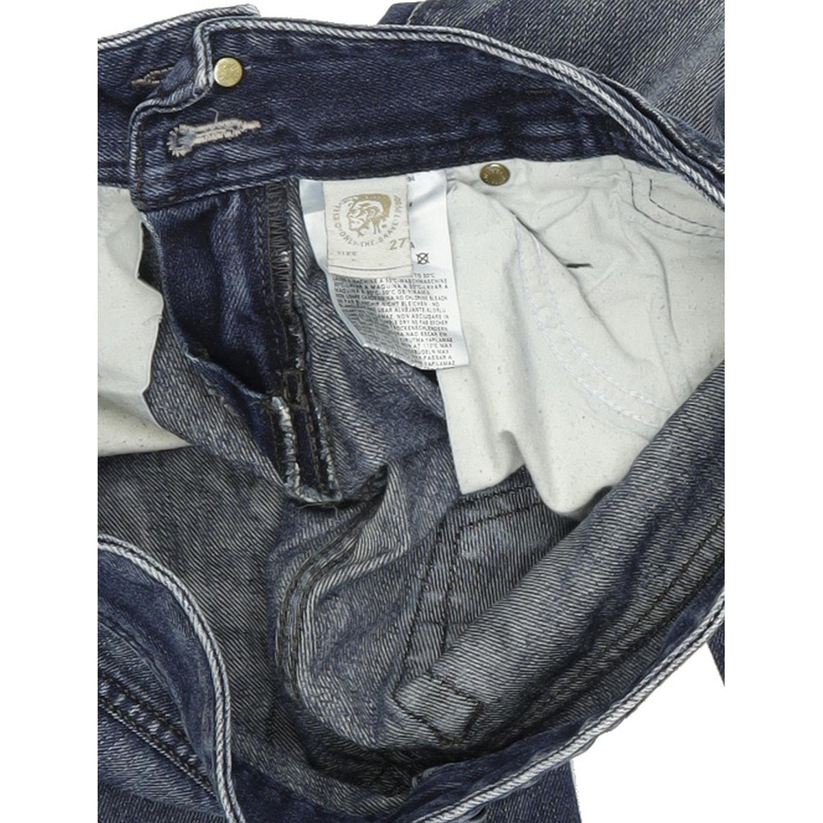 Diesel Matic 008UJ Women Blue Straight Slim Jeans W27 L32