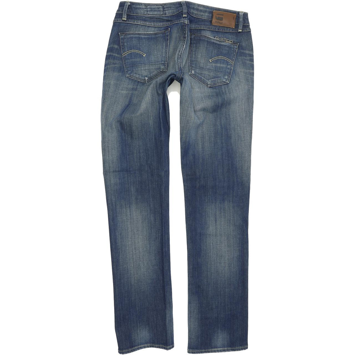 G-Star 3301 Women Blue Straight Regular Stretch Jeans W28 L32