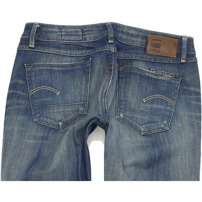 G-Star 3301 Women Blue Straight Regular Stretch Jeans W28 L32