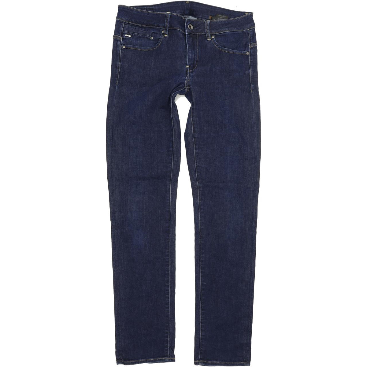 G-Star Midge Mid Women Blue Straight Regular Stretch Jeans W29 L32