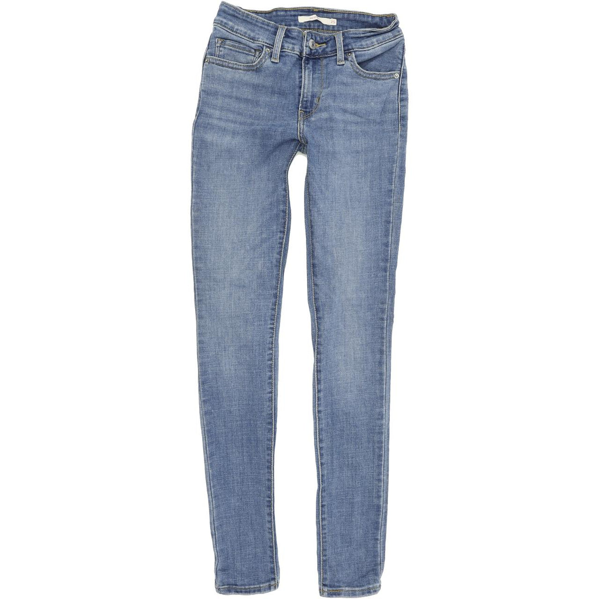 Levi's 711 Women Blue Skinny Slim Stretch Jeans W25 L30