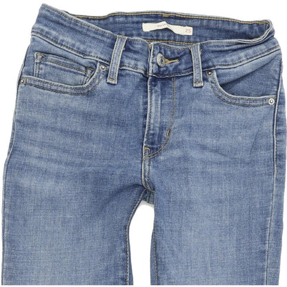 Levi's 711 Women Blue Skinny Slim Stretch Jeans W25 L30