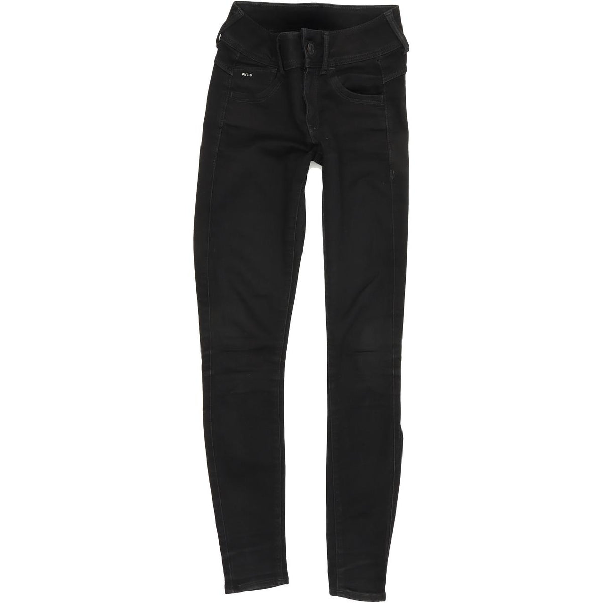 G-Star Lynn D-Mid Super Women Black Skinny Slim Stretch Jeans W23 L30
