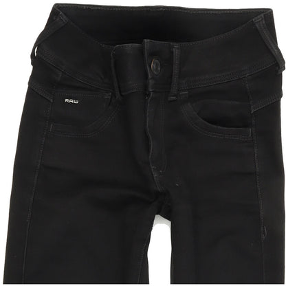 G-Star Lynn D-Mid Super Women Black Skinny Slim Stretch Jeans W23 L30