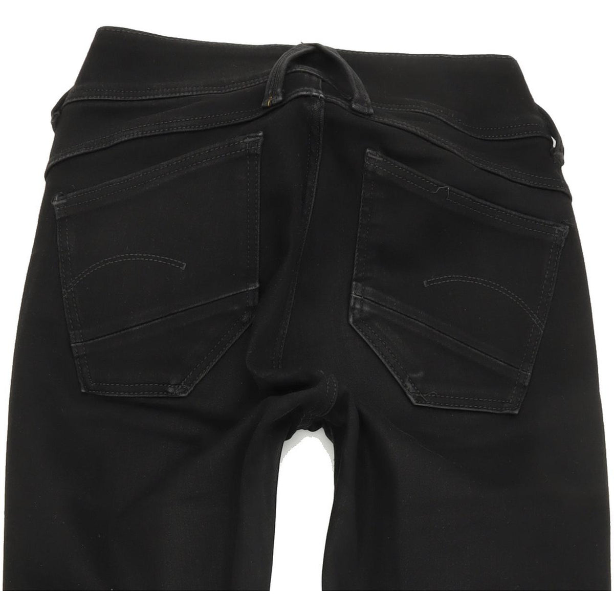 G-Star Lynn D-Mid Super Women Black Skinny Slim Stretch Jeans W23 L30