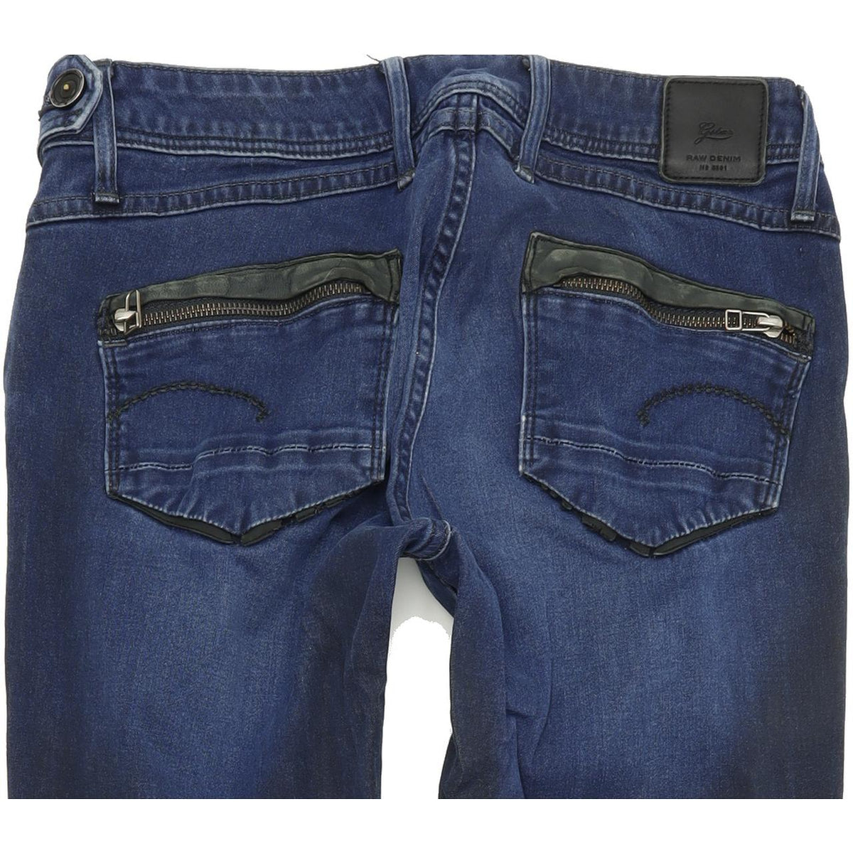G-Star Women Blue Skinny Slim Stretch Jeans W27 L31