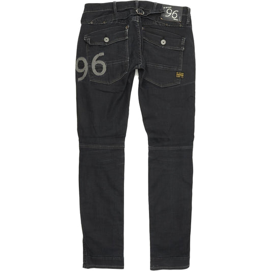 G-Star Elwood Women Blue Tapered Regular Stretch Jeans W29 L32