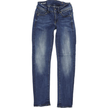 G-Star Midge Mid Women Blue Straight Regular Stretch Jeans W28 L30