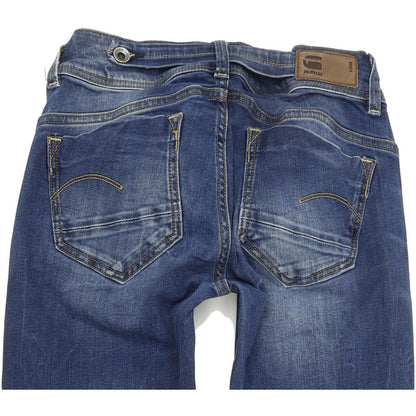 G-Star Midge Mid Women Blue Straight Regular Stretch Jeans W28 L30