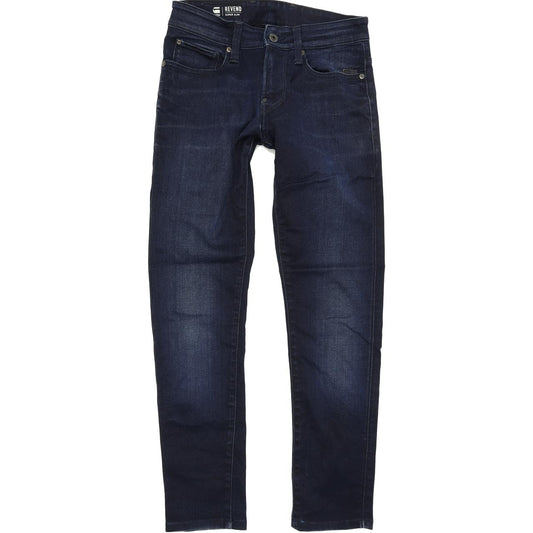 G-Star Revend Women Blue Skinny Slim Stretch Jeans W27 L28