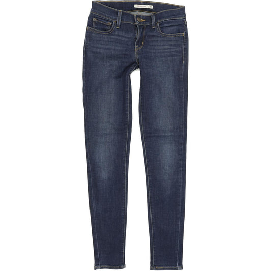Levi's 710 Women Blue Skinny Slim Stretch Jeans W25 L30