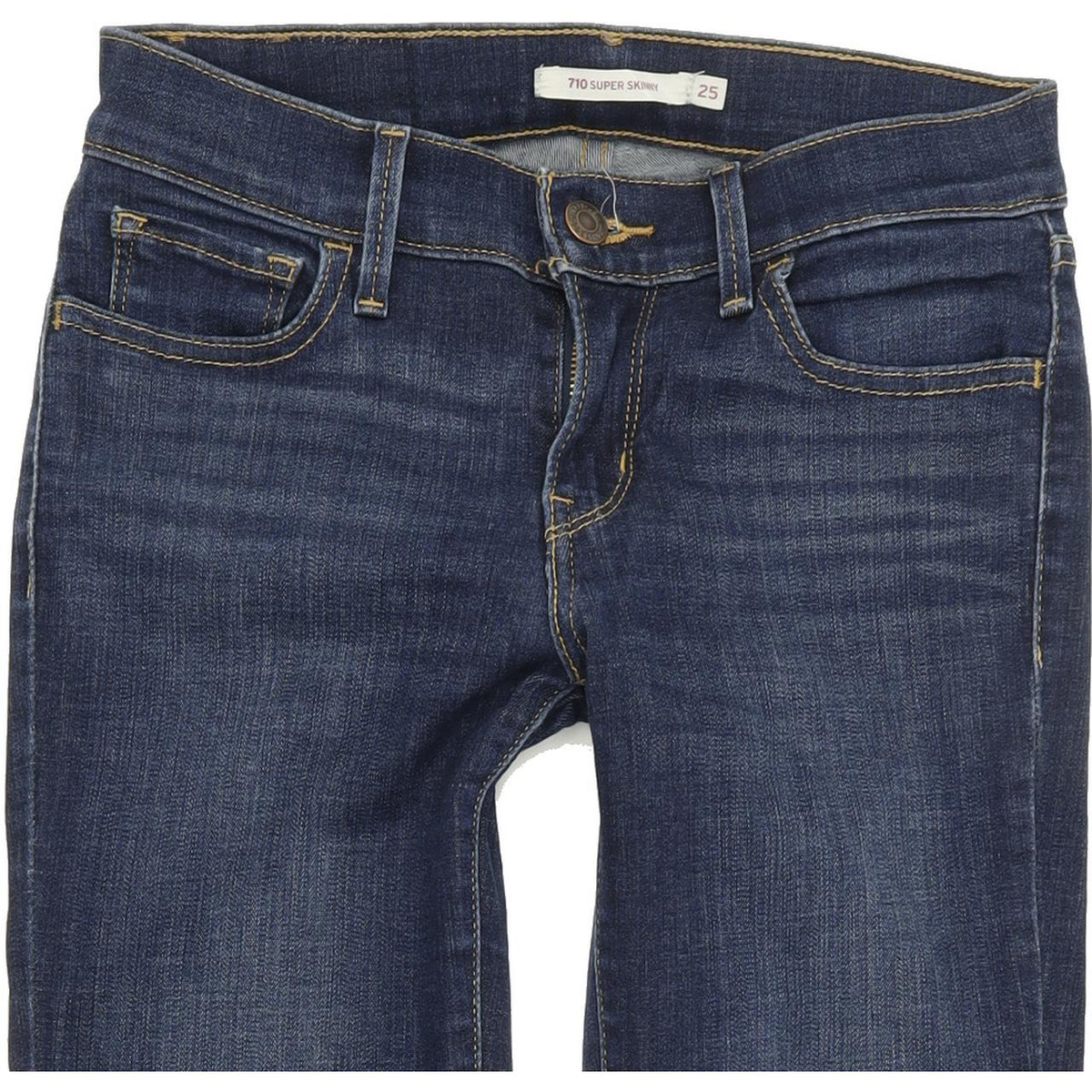Levi's 710 Women Blue Skinny Slim Stretch Jeans W25 L30