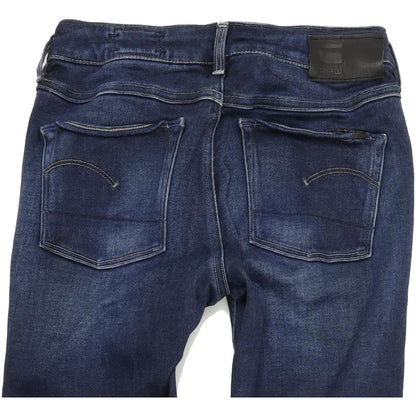 G-Star 3301 Jeg  Women Blue Skinny Slim Stretch Jeans W29 L32