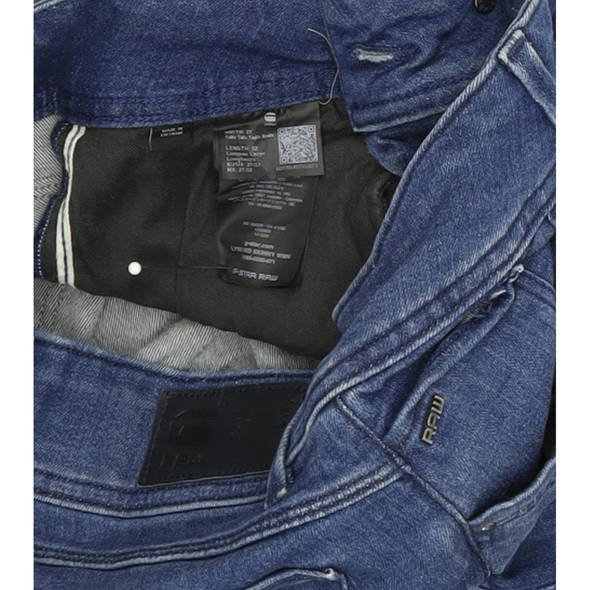 G-Star Lynn Mid Women Blue Skinny Slim Stretch Jeans W27 L32