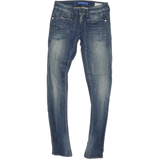 G-Star Low T Women Blue Skinny Slim Stretch Jeans W26 L32