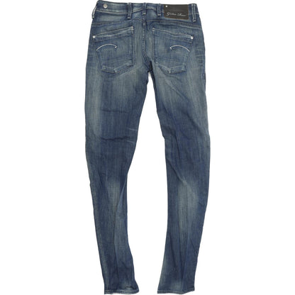 G-Star Low T Women Blue Skinny Slim Stretch Jeans W26 L32