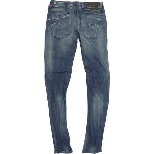 G-Star Low T Women Blue Skinny Slim Stretch Jeans W26 L32