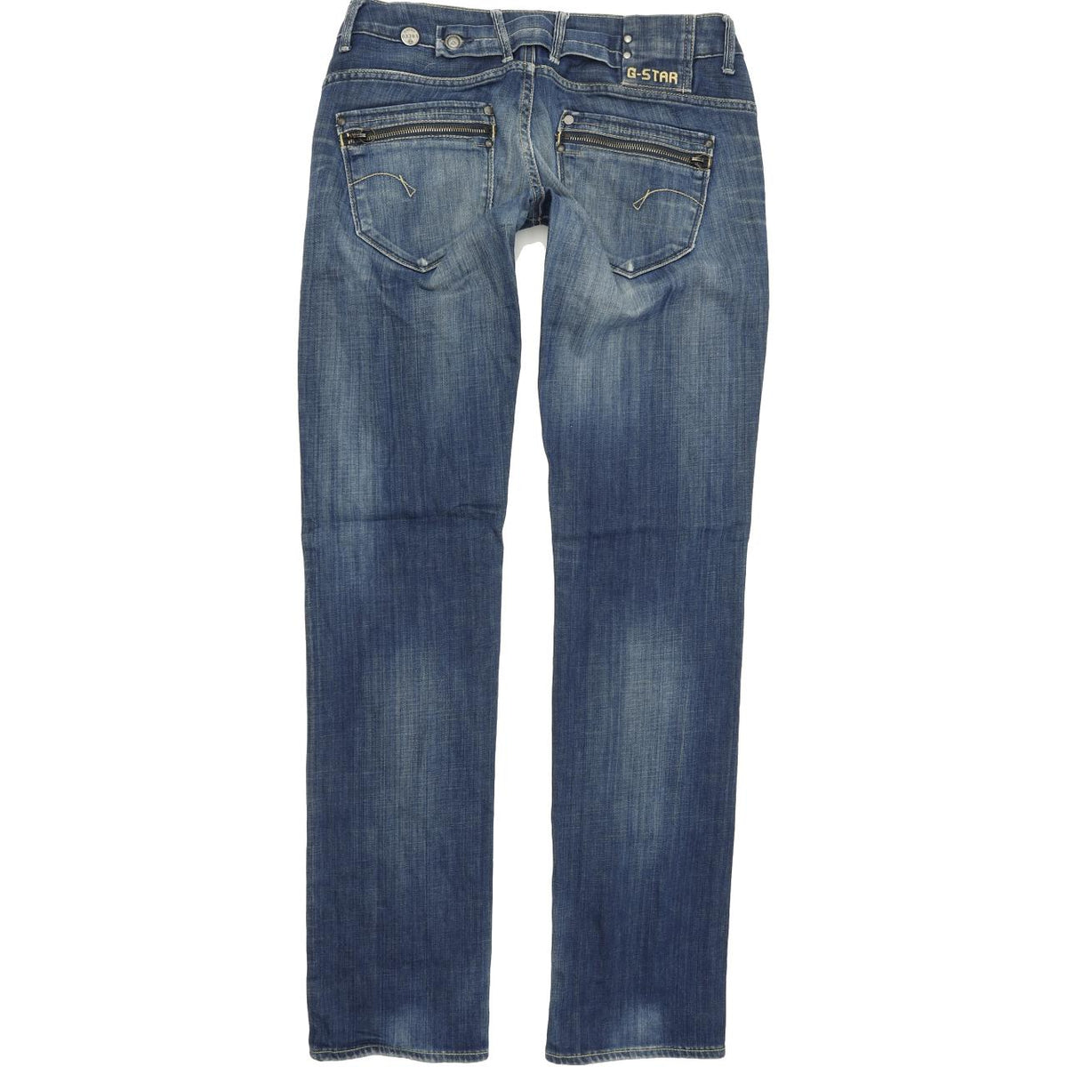 G-Star Corvet Women Blue Straight Regular Stretch Jeans W28 L34