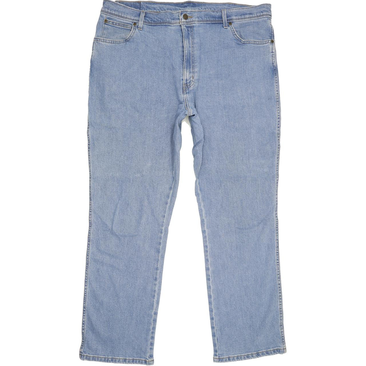 Wrangler Men Blue Straight Regular Stretch Jeans W42 L32