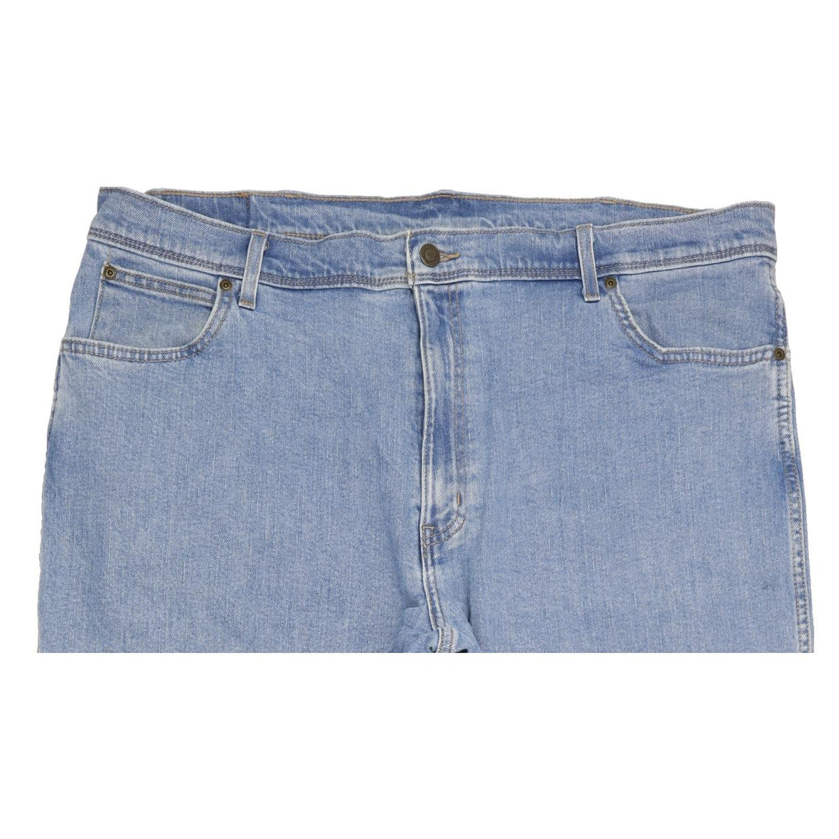 Wrangler Men Blue Straight Regular Stretch Jeans W42 L32