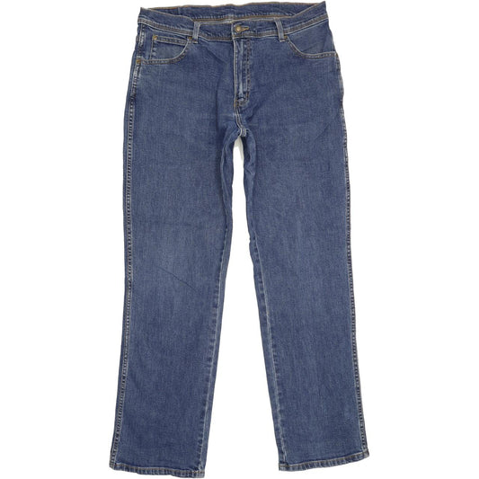 Wrangler Men Blue Straight Regular Jeans W36 L32