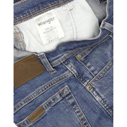 Wrangler Men Blue Straight Regular Jeans W36 L32