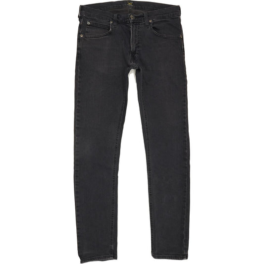 Lee Luke Men Charcoal Skinny Slim Stretch Jeans W33 L31
