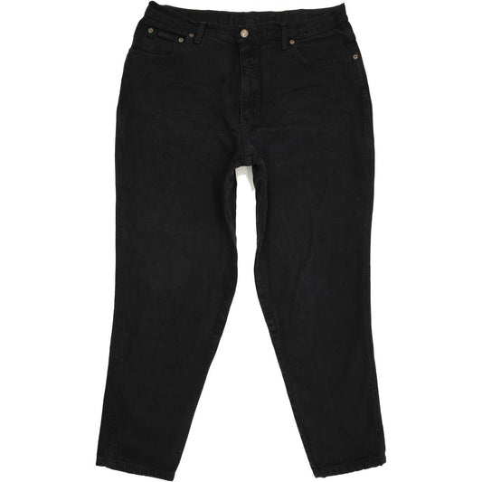 Wrangler Utha Men Black Straight Regular Jeans W37 L29