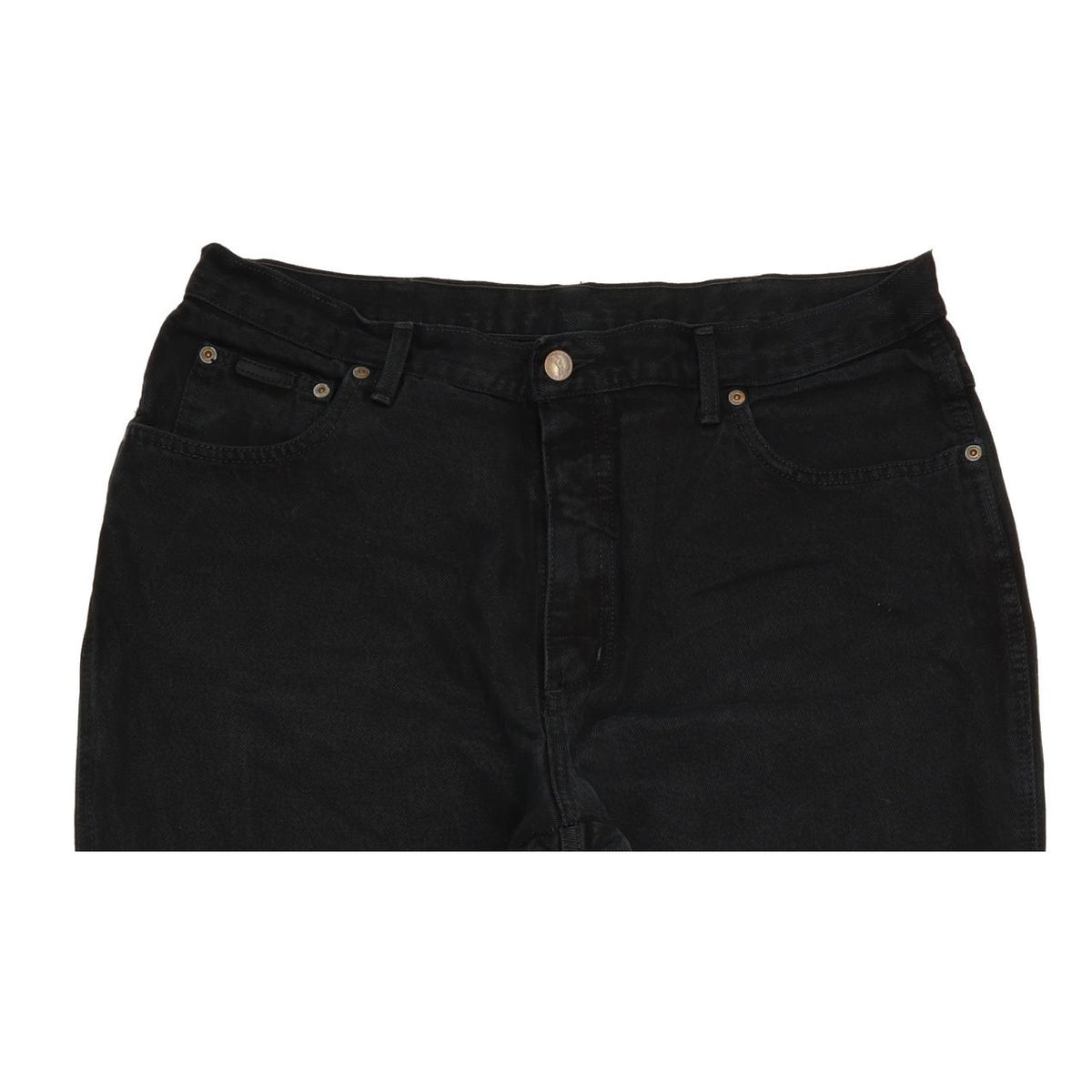 Wrangler Utha Men Black Straight Regular Jeans W37 L29