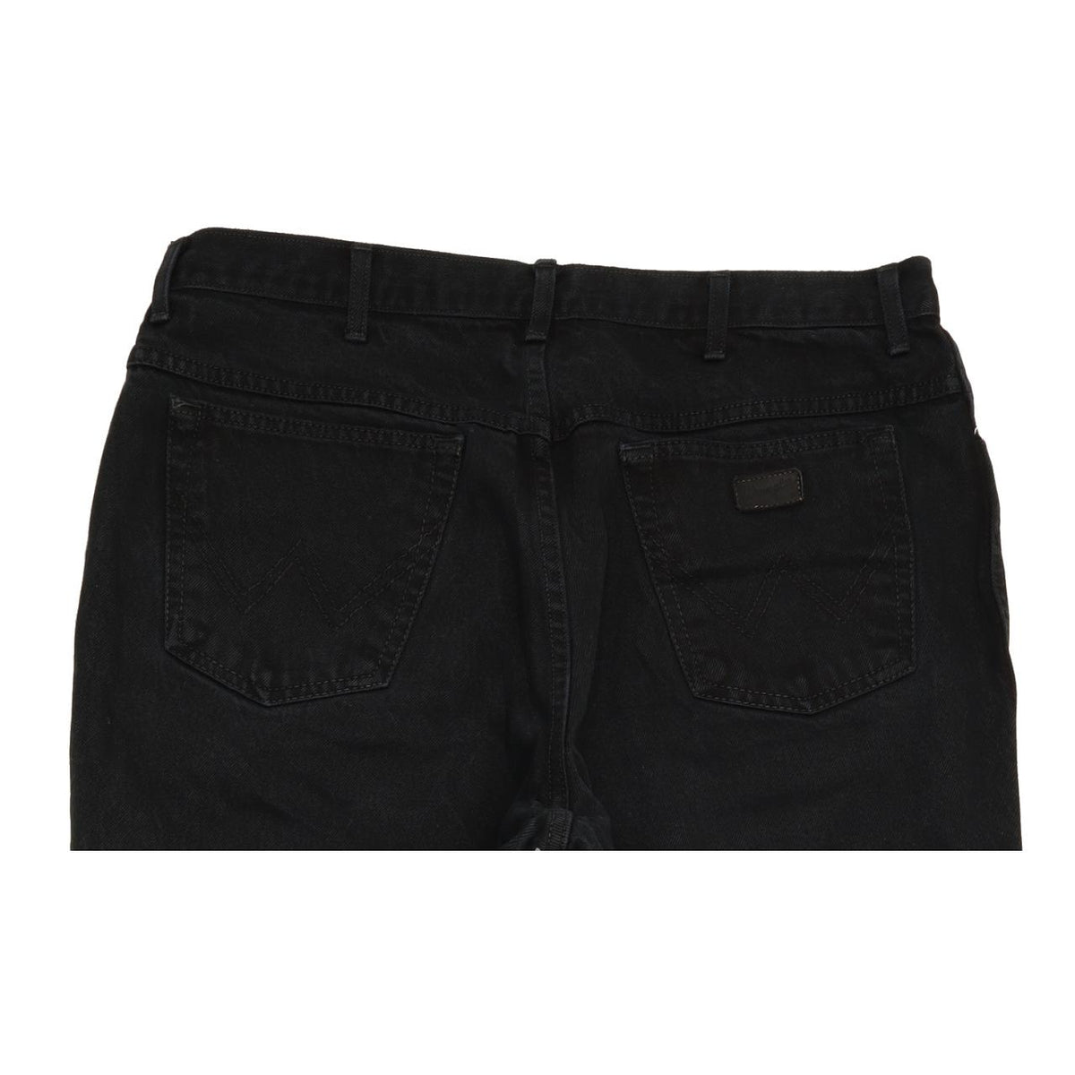 Wrangler Utha Men Black Straight Regular Jeans W37 L29