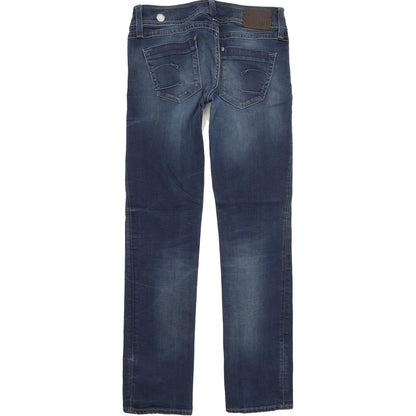 G-Star Ford Women Blue Straight Regular Stretch Jeans W28 L32
