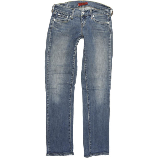 Levi's 558 Women Blue Straight Slim Stretch Jeans W27 L31