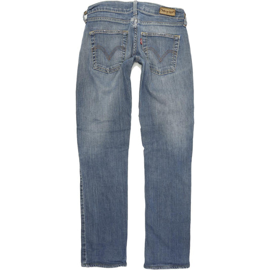 Levi's 558 Women Blue Straight Slim Stretch Jeans W27 L31