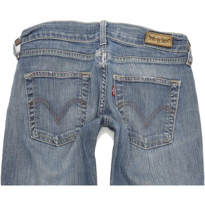 Levi's 558 Women Blue Straight Slim Stretch Jeans W27 L31