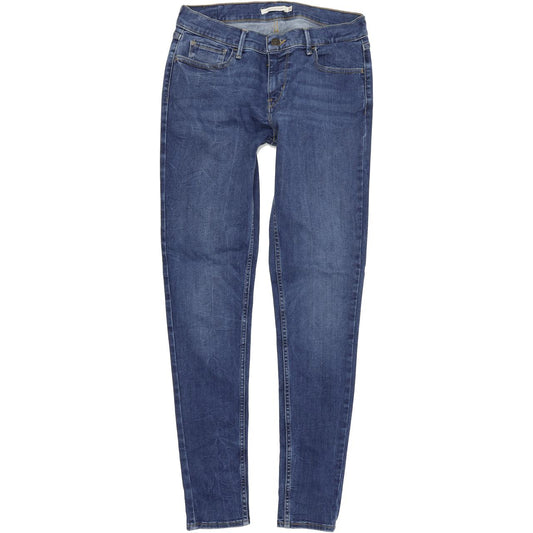 Levi's 710 Super Women Blue Skinny Slim Stretch Jeans W30 L31
