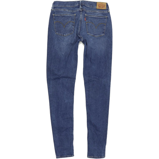 Levi's 710 Super Women Blue Skinny Slim Stretch Jeans W30 L31