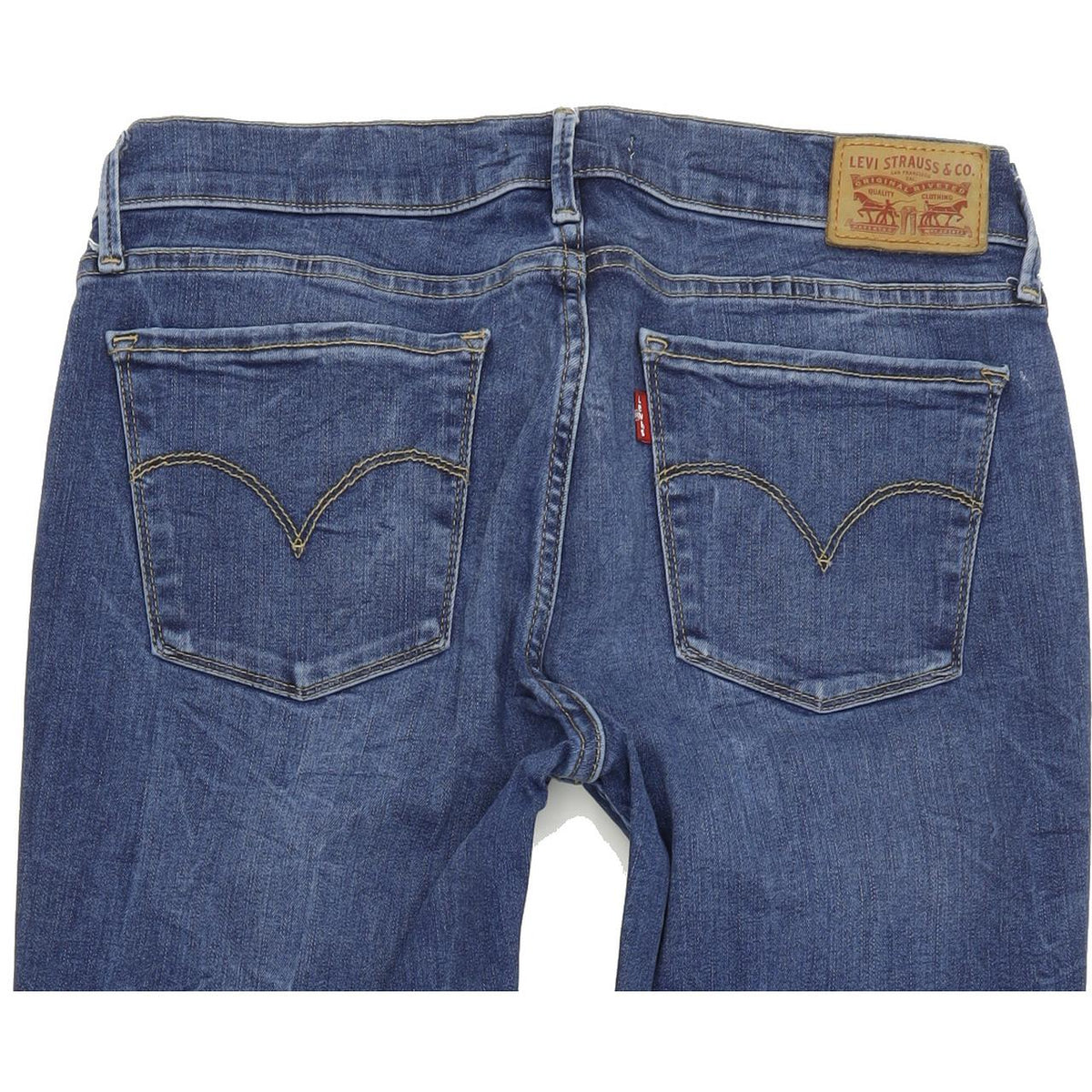 Levi's 710 Super Women Blue Skinny Slim Stretch Jeans W30 L31