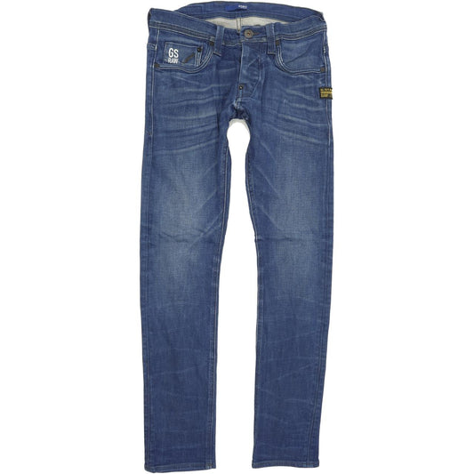G-Star Defend Men Blue Skinny Slim Stretch Jeans W30 L31