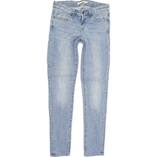 Levi's 711 Women Blue Skinny Slim Stretch Jeans W26 L29