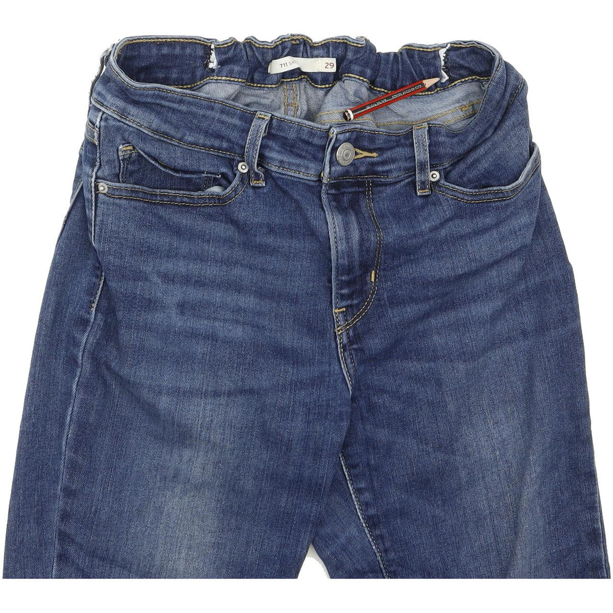 Levi's 711 Women Blue Skinny Slim Stretch Jeans W29 L27