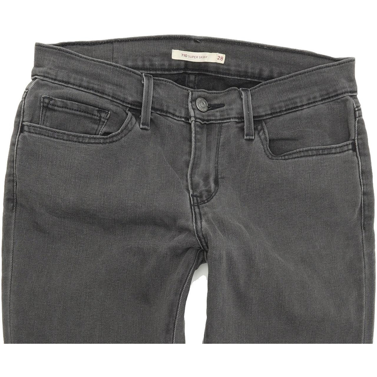 Levi's 710 Super Women Blue Skinny Slim Stretch Jeans W28 L30