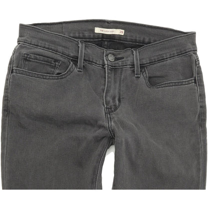 Levi's 710 Super Women Blue Skinny Slim Stretch Jeans W28 L30