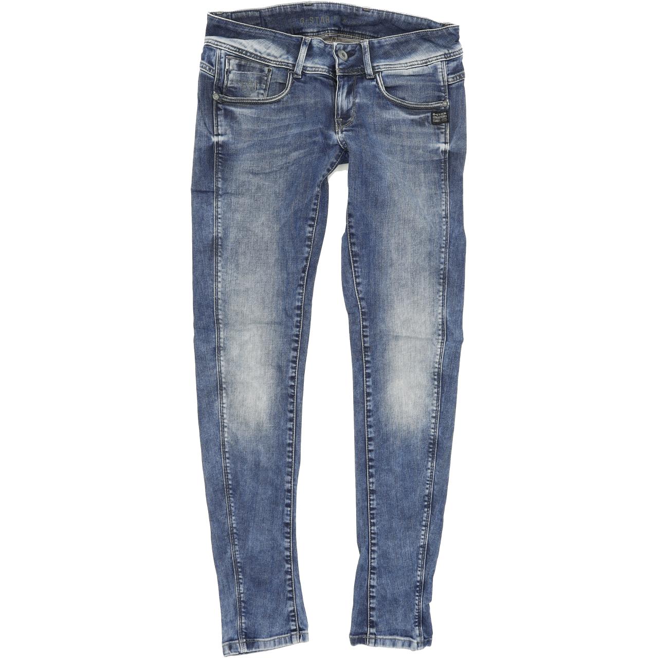 G-Star Midge Women Blue Skinny Slim Stretch Jeans W28 L32