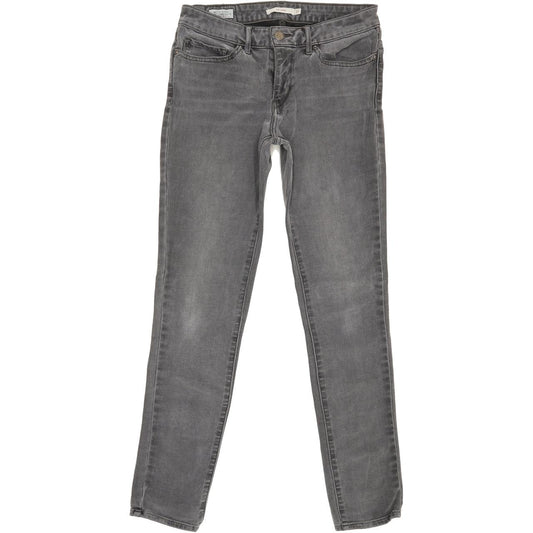 Levi's 711 Women Grey Skinny Slim Jeans W27 L28