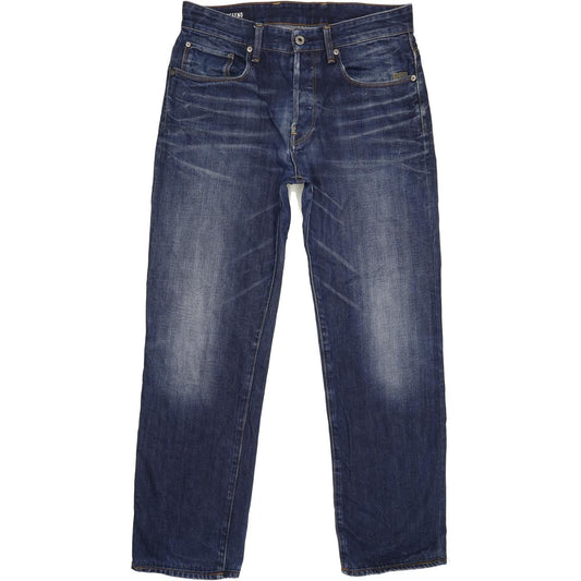 G-Star Defend Men Blue Straight Loose Jeans W32 L29
