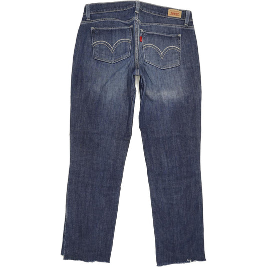 Levi's 524 Women Blue Straight Slim Stretch Jeans W30 L27